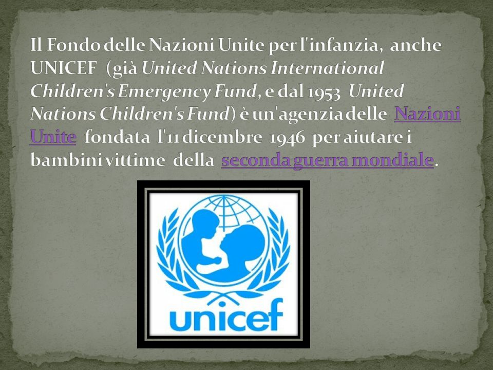 An introduction to united nations international children emergency fund